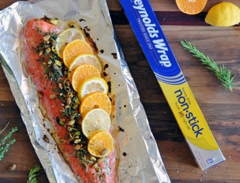 Easy Citrus Herb Foil Grilled Salmon