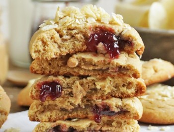 Peanut Butter and Jelly Potato Chip Cookies Recipe