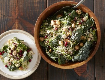 Kale and Brussels Slaw with Quinoa