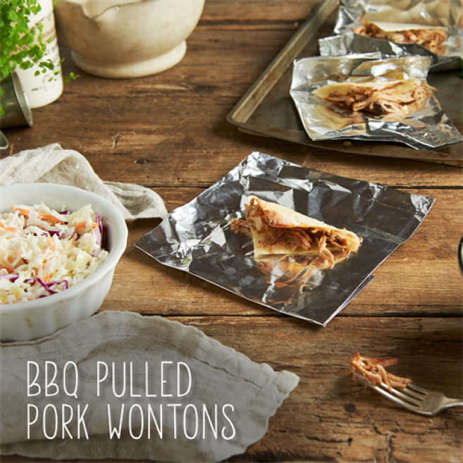 BBQ PULLED PORK WONTONS