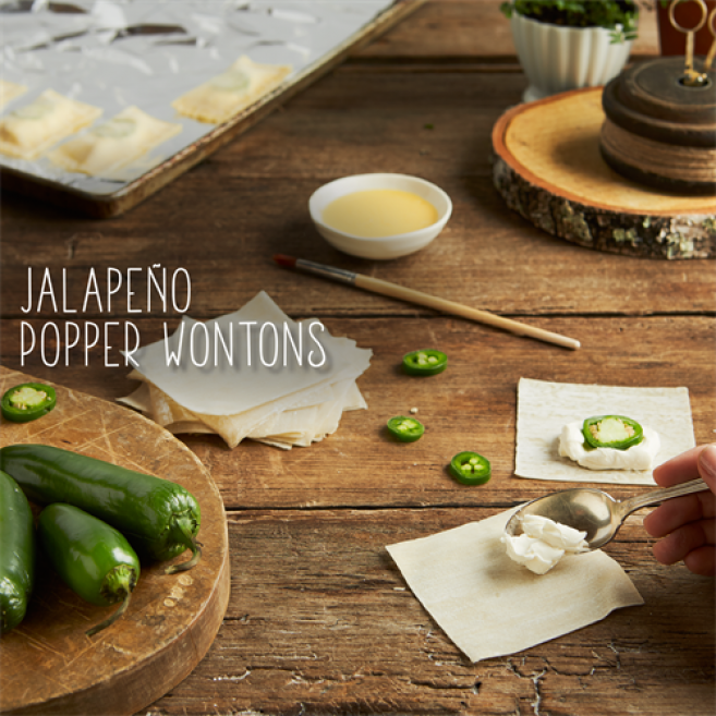 JALAPEÑO POPPER WONTONS