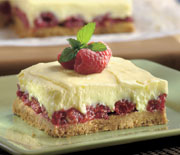 Lemon Raspberry Pudding Bars | Reynolds Brands