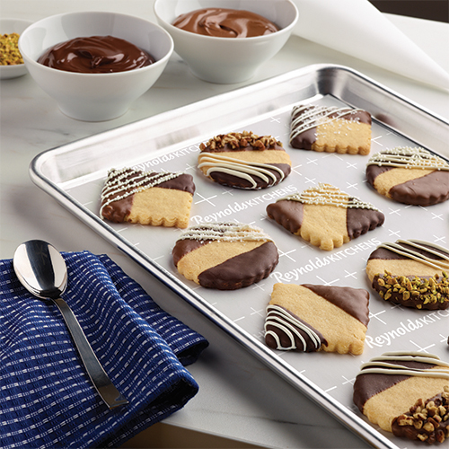 Chocolate Dipped Homemade Sugar Cookies | Reynolds Brands