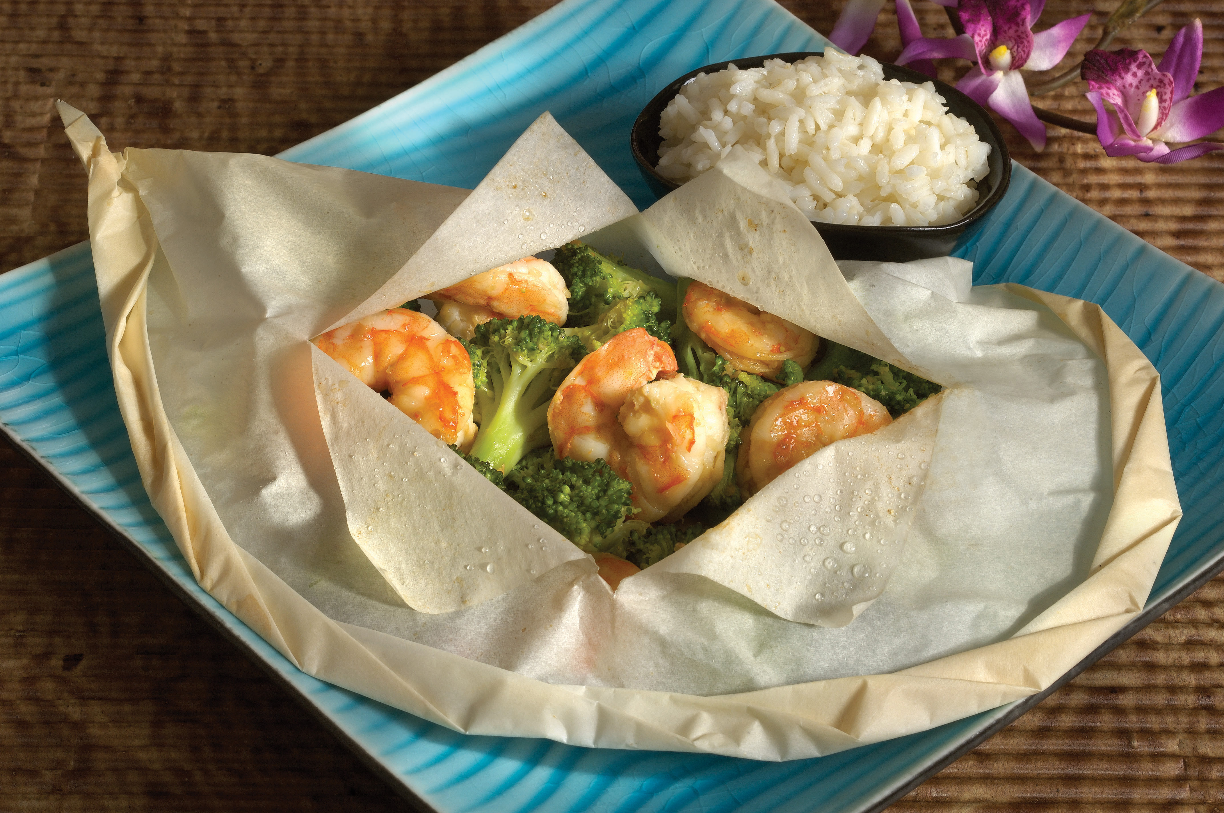 Ginger Shrimp & Broccoli en Papillote | Reynolds Brands