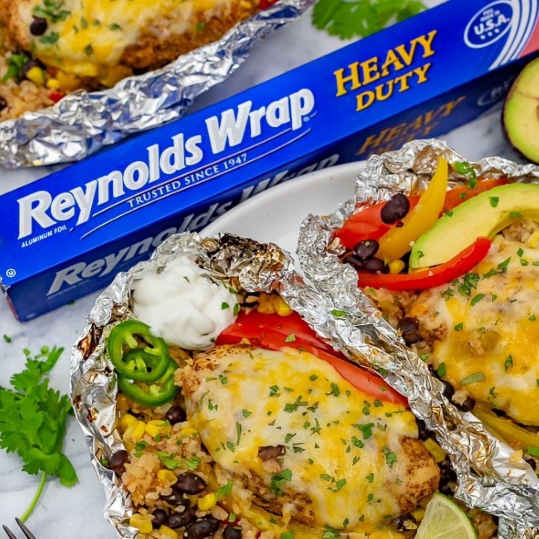 Santa Fe Chicken Foil Packet | Reynolds Brands