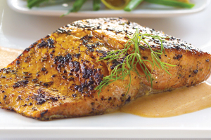 Honey Mustard Baked Salmon-image