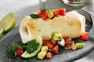 Grilled Bean and Rice Burritos
