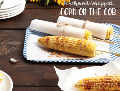 PARCHMENT-WRAPPED CORN ON THE COB