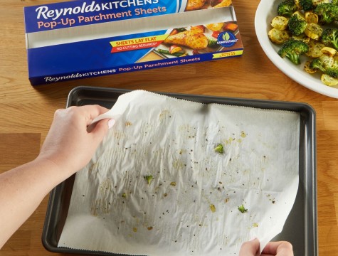 Hands and wax paper
