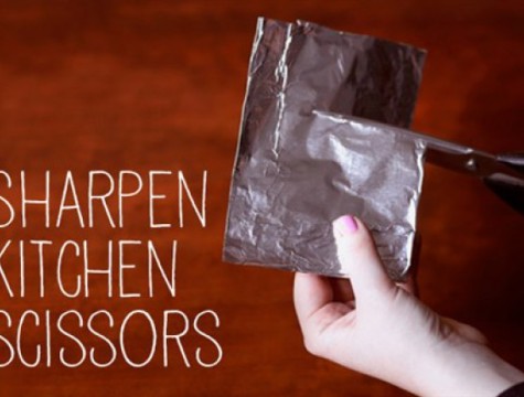 Sharpen Scissors with Foil