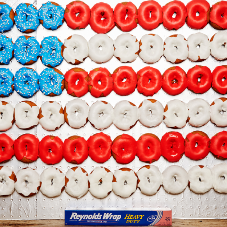 Flag Donut Wall