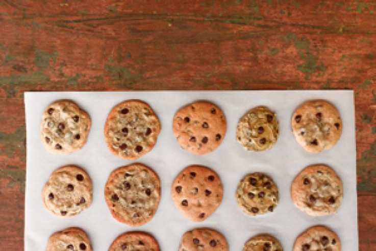 cookies on a wax paper