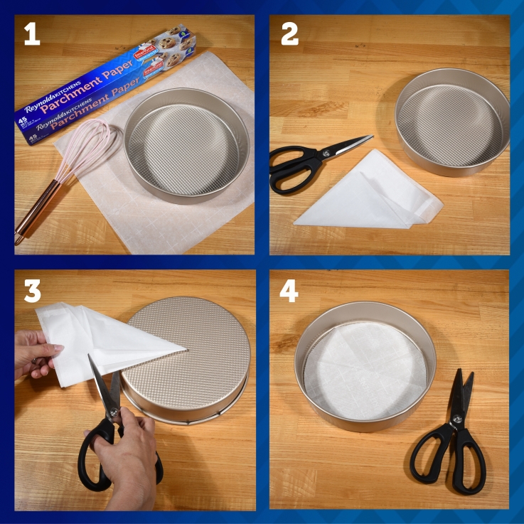 HOW TO MAKE CAKE LINERS with PARCHMENT PAPER