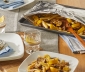 
Lemony Pasta with Eggplant, Mushroom &amp; Squash
