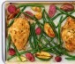 
Sheet Pan Dijon Crusted Chicken Breasts with Baby Potatoes &amp; Green Beans

