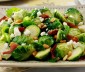 
Roasted Brussels Sprouts with Blue Cheese &amp; Bacon
