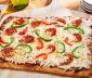 
Pepperoni and Green Pepper Grilled Pizza
