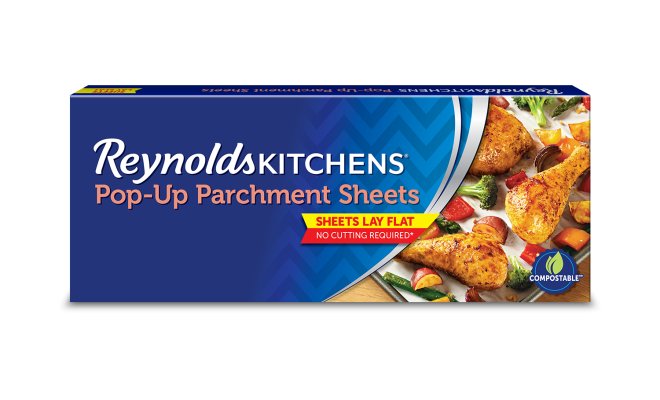 Reynolds Kitchens Easy Pop-Up Pre-Cut Parchment Paper Sheets nonstick 30 Count 