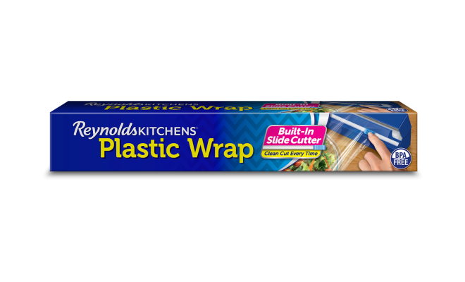 Plastic Cling Wrap With Slide Cutter For Food Products