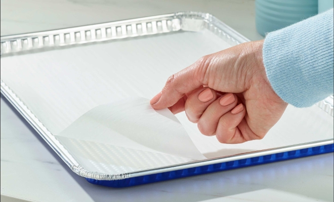 Parchment Lined Baking Sheet