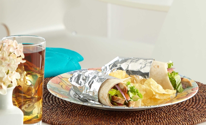 Burritos in a plate
