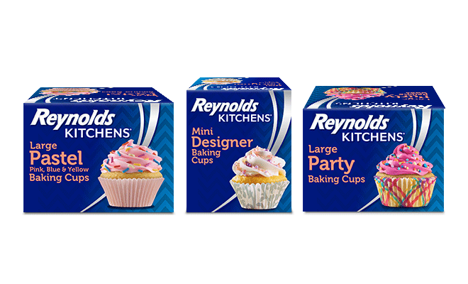 Reynolds Pirottini Da Forno In Alluminio - 32 Pezzi (Confezione Da 24) - Antiaderenti, Sicuri In Forno Fino A 230°C - Per Muffin E Cupcake