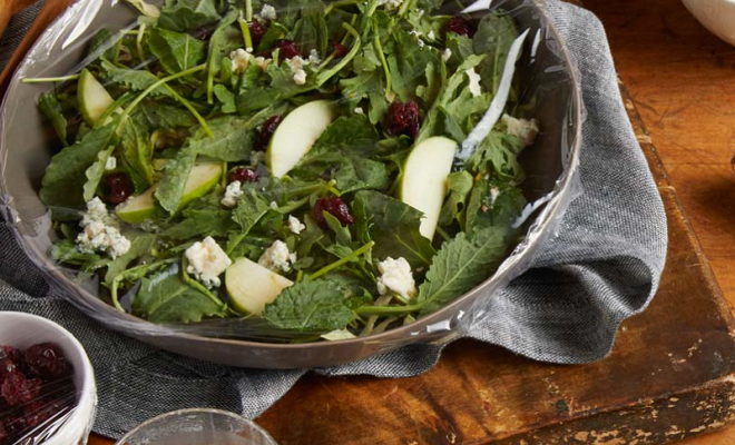 A salad in a bowl