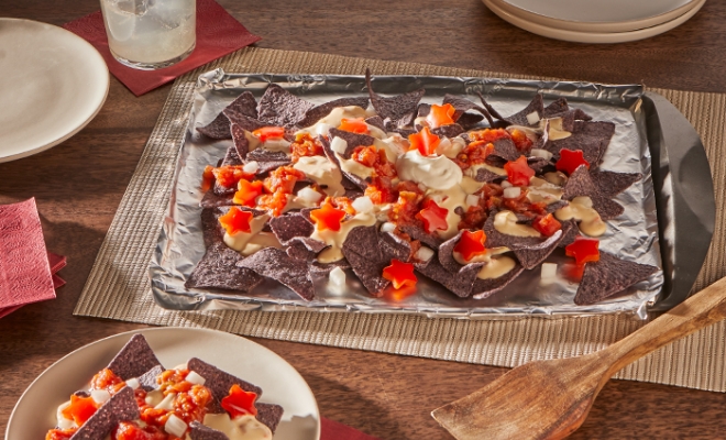 
Red, White, and Blue Nachos
