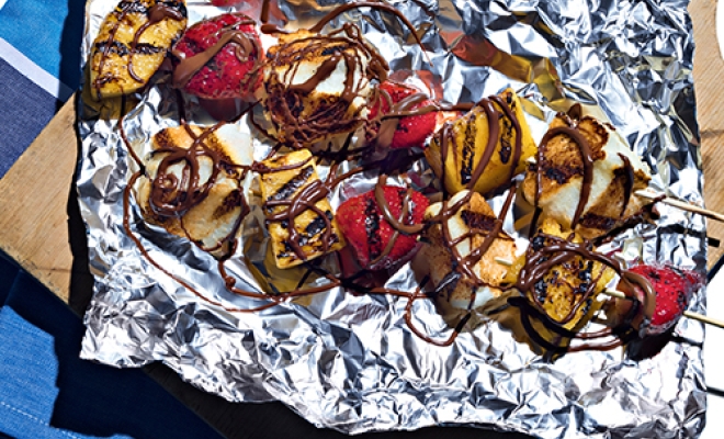 
Grilled Fruit Skewers
