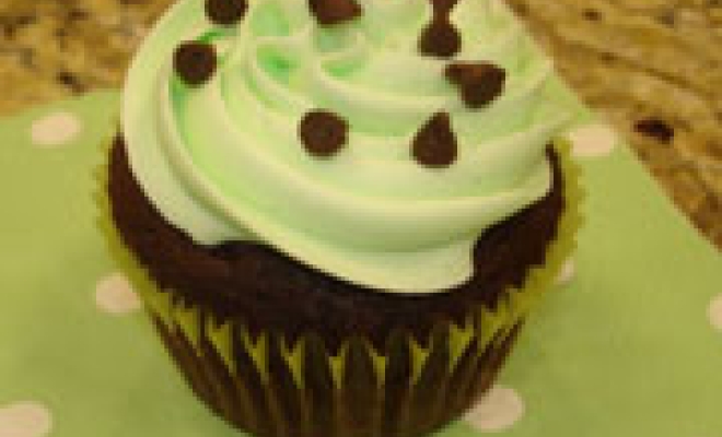 
Mint Chocolate Chip Cupcakes
