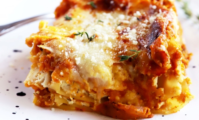 
Spicy Pumpkin Herb Lasagna
