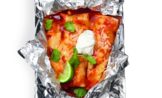 
Chicken Enchiladas Foil Packets
