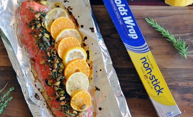 
Easy Citrus Herb Foil Grilled Salmon
