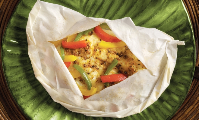 
Lemon Pepper Cod In Parchment
