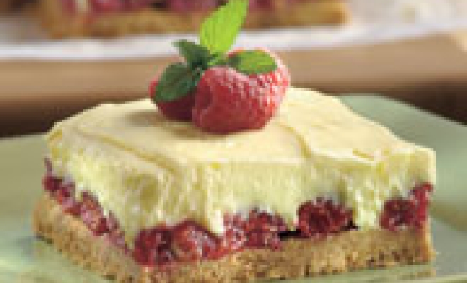 
Lemon Raspberry Pudding Bars
