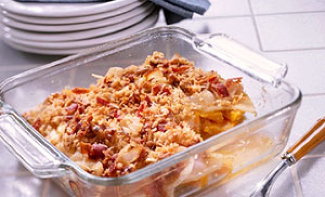 
Squash, Pear, and Onion au Gratin
