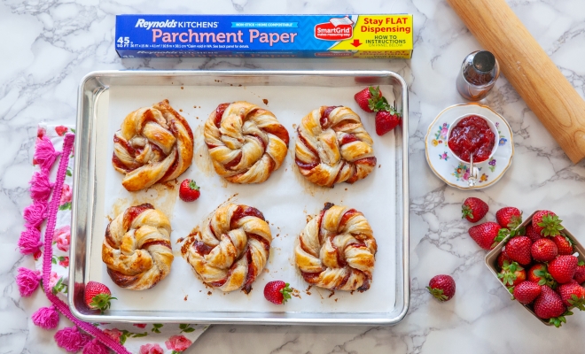 
Strawberry and Cream Rolls
