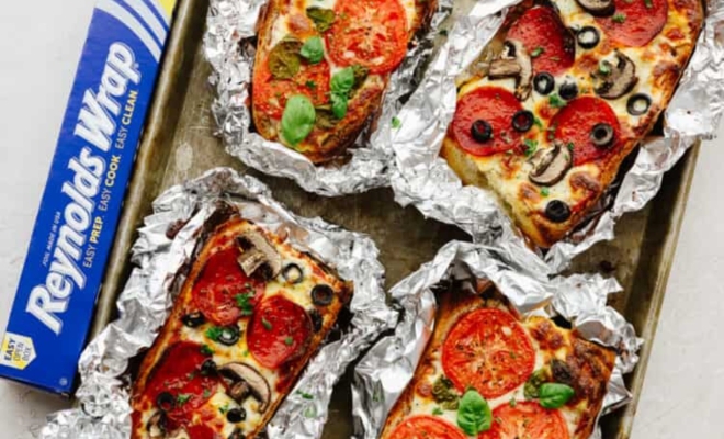 
Foil French Bread Pizzas
