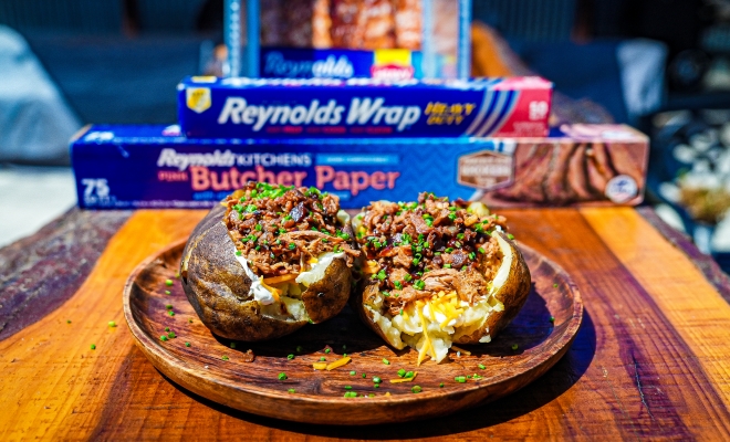 
Pulled Pork Loaded Baked Potatoes
