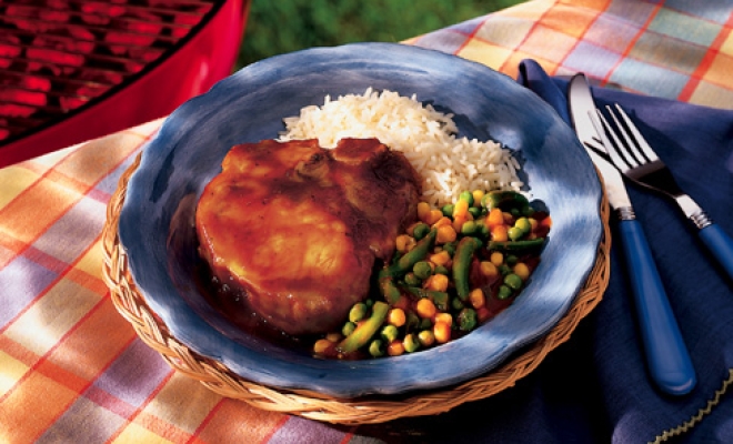 
Barbecue Pork Chops Medley
