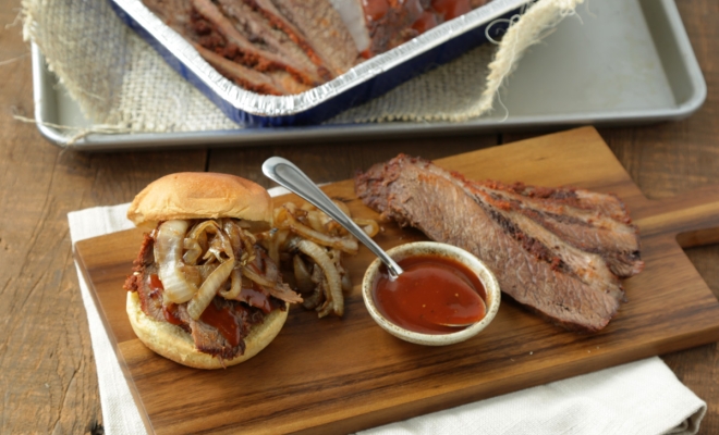 
BBQ Brisket with Caramelized Onions
