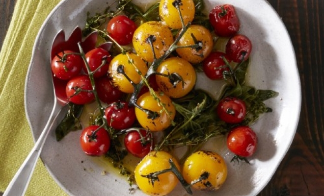 
Blistered Tomatoes with Herbs
