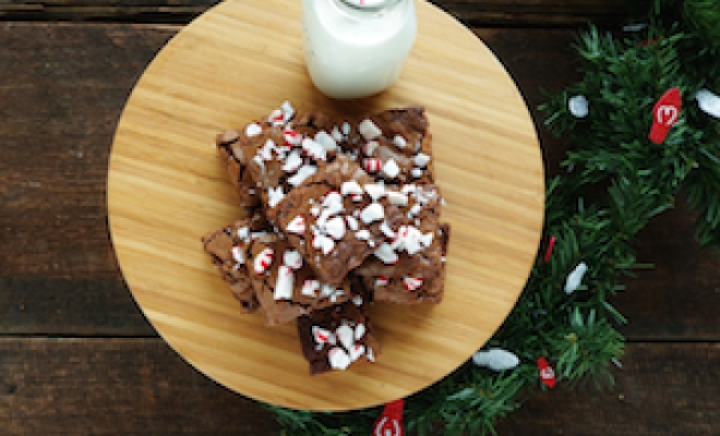
Peppermint Candy Cane Brownies
