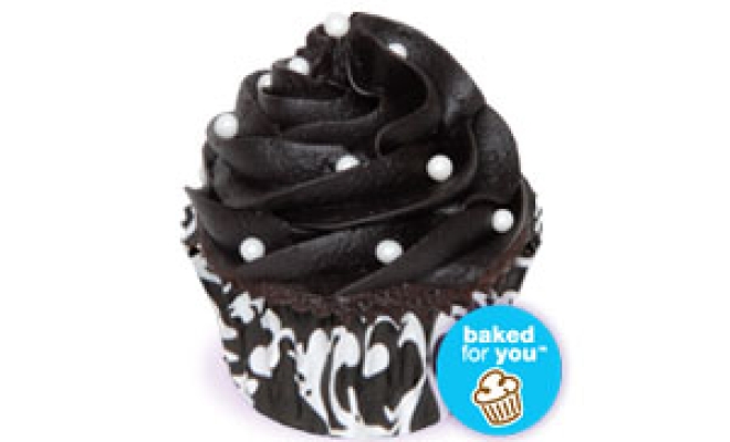 
Chocolate Cappuccino Black Tie Cupcakes
