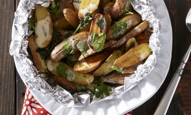 
Cheesy Oven Roasted Fingerling Fries
