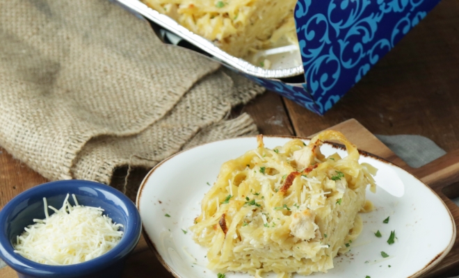 
Chicken Alfredo Fettuccini Bake
