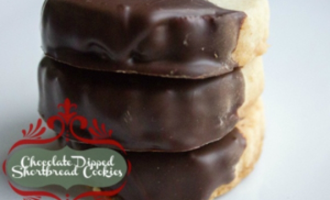 
Chocolate Dipped Shortbread Cookies
