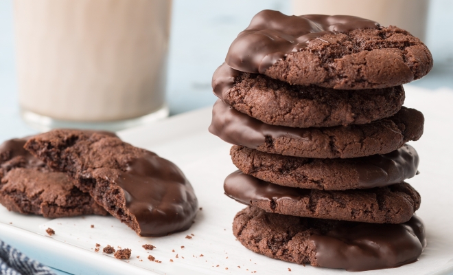 
Chocolate-Mint Cookies
