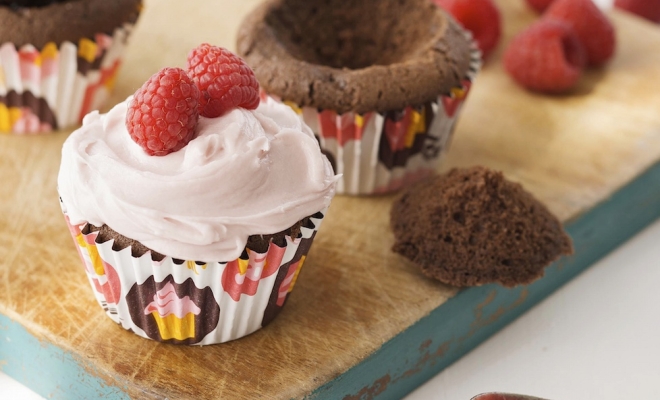 
Chocolate Raspberry Cupcakes
