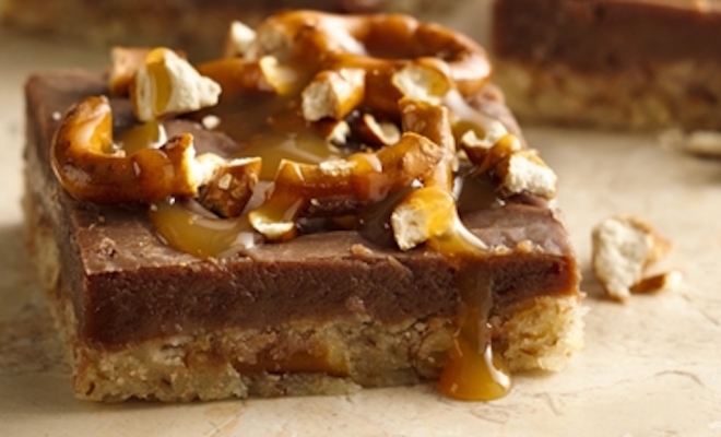 
Chocolate Peanut Butter Pretzel Bars
